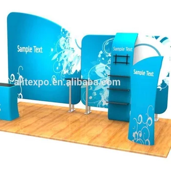 DISPLAY Exhibition Trade Show Stand with Shelves for Expo Show