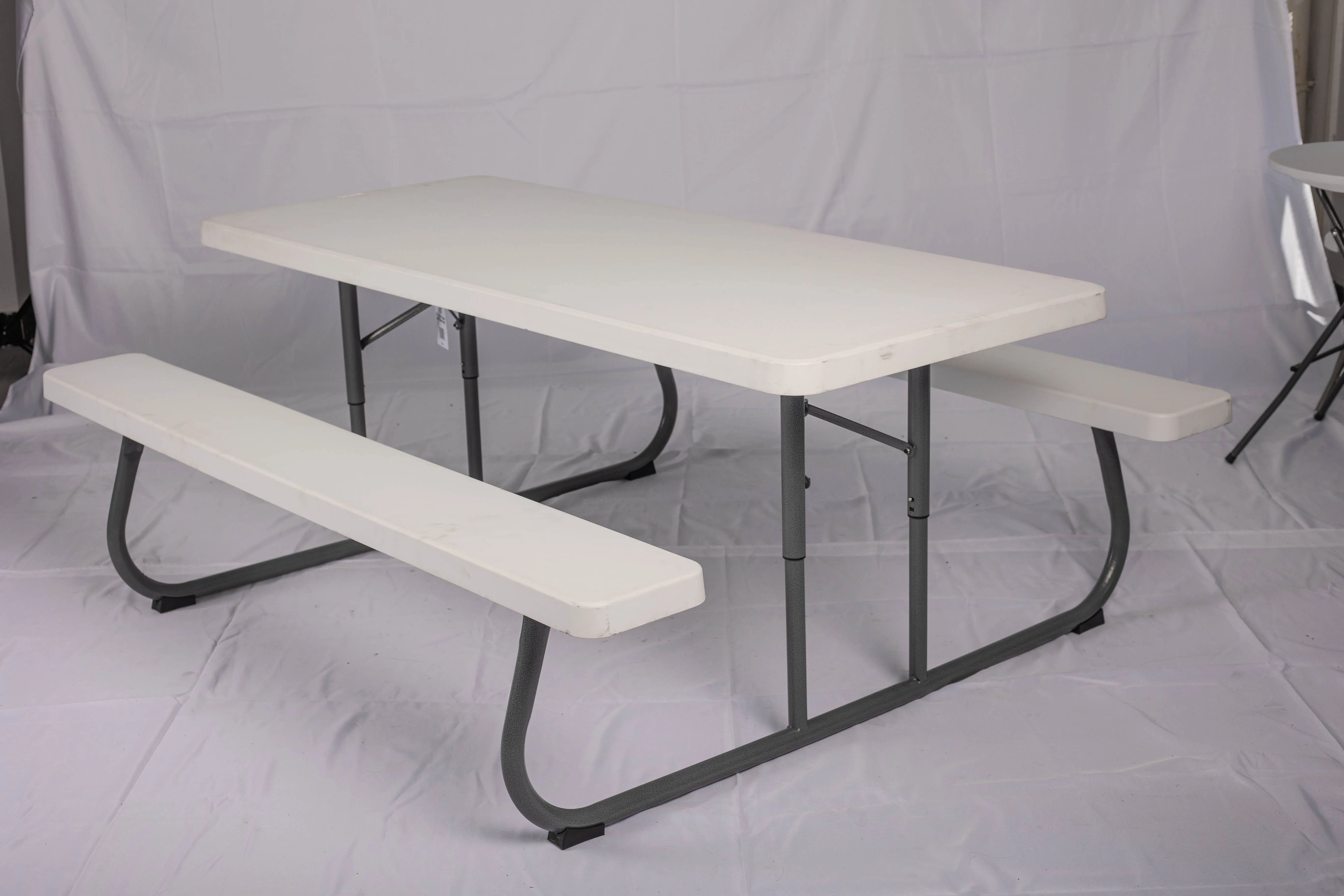 6ft Outdoor Plastic Folding Table And Bench Set Buy Plastic Folding