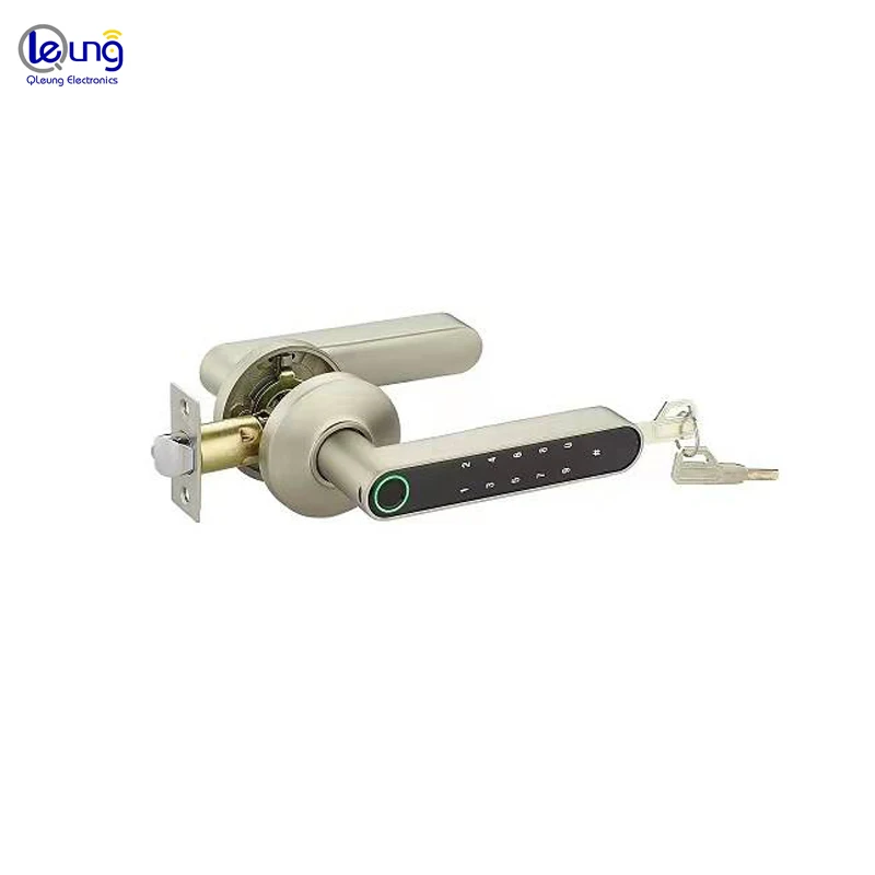 Qleung S604L Smart Fingerprint Door Lock With Wifi Tuya App Control Keyless Password For Bedroom Tuya Home 8