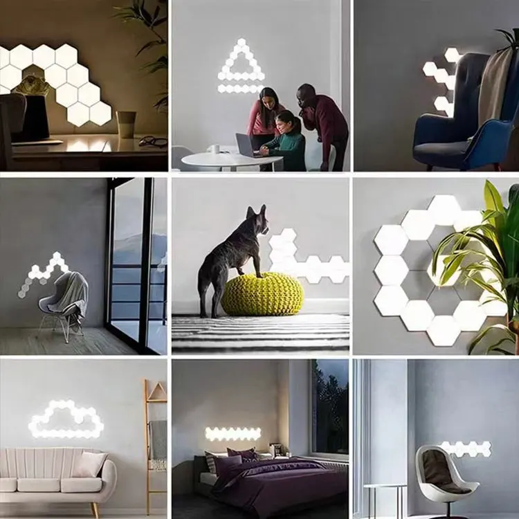 Hexagon Wall Lamp Quantum Modular Touch Sensitive Hexagonal Creative