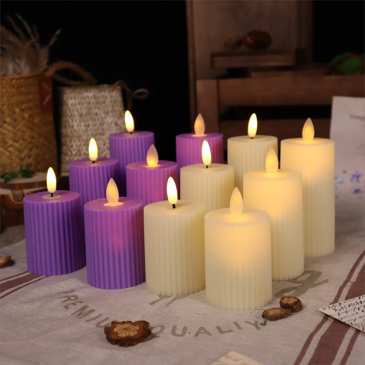 product plastic gear candle flameless led candle festival decoration party birthday atmosphere light home decoration-32