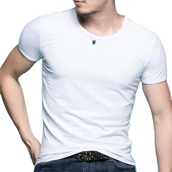 Wholesale Men Slim Fit White Blank Cotton T Shirt - Buy Blank T Shirt ...