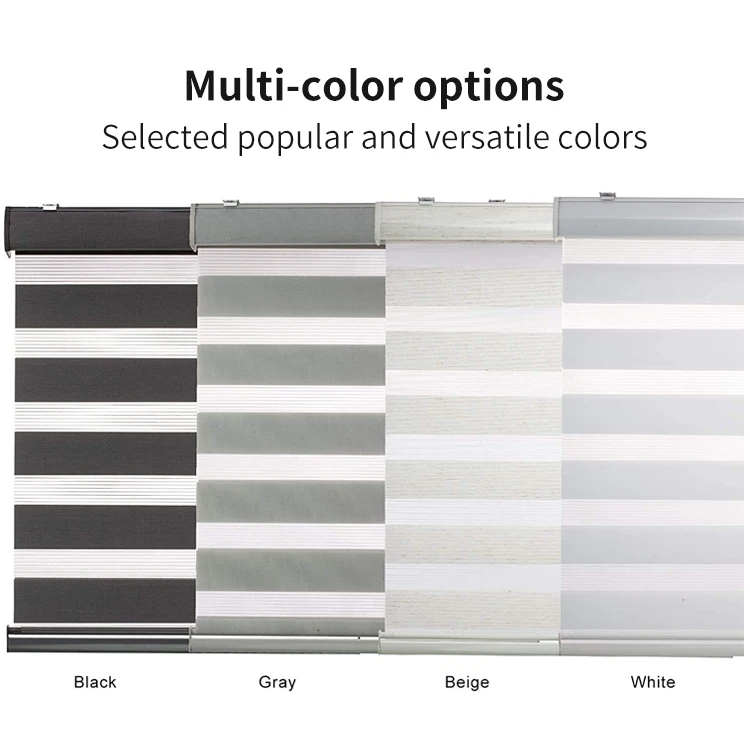 Hot Selling Horizontal Decorative Blinds Fancy Zebra Blinds Cordless For Living Room