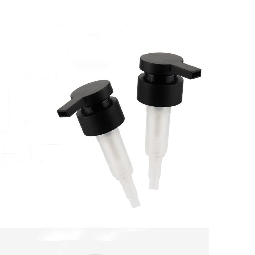 white and black pump twist up lock Matte black lotion pump for cosmetic lotion bottles 24/410 28/410 32/410