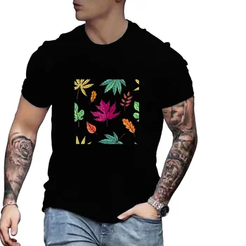 Streetwear 100% Polyester Customised Printed Logo Mens Short Sleeve Hip Hop  Men T Shirt