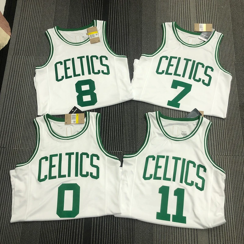 Jayson Tatum #0 Boston Celtics Basketball Jerseys Stitched Green 