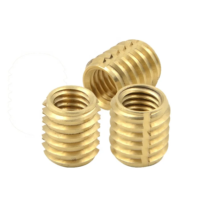 Self Tapping Inserts For Plastic Screws Brass Tube Insert With Internal ...