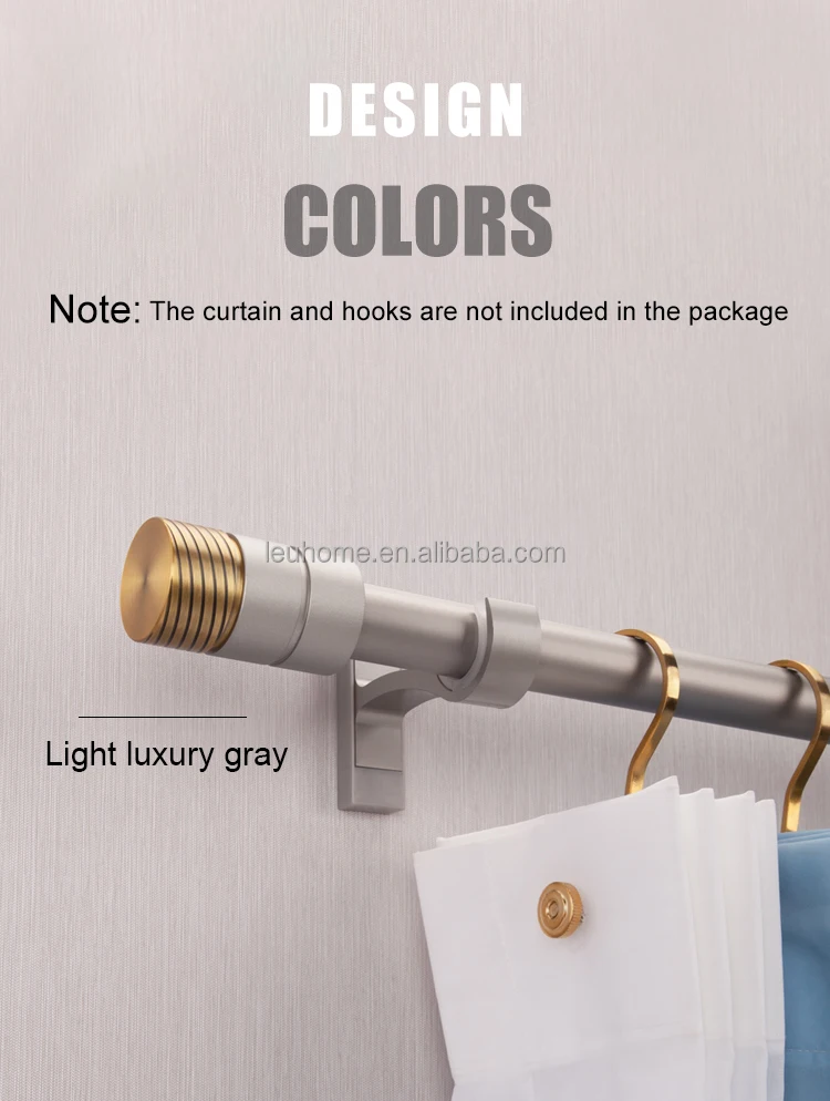 Roman Curtain Rods And Rails Curtain Poles Accessories Ring Black Gold