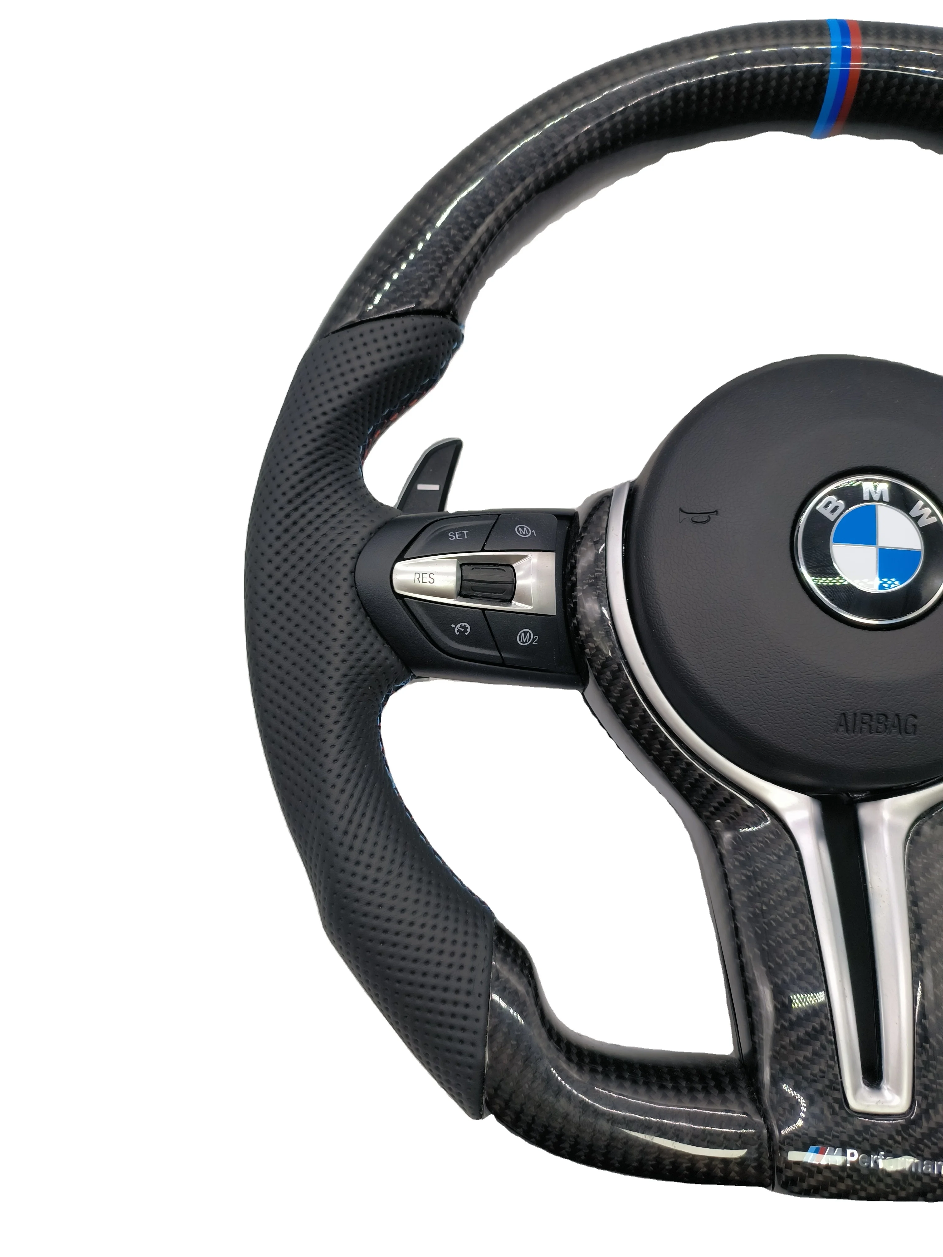 M Performance Carbon Fiber Steering Wheel Fit For Bmw F30 F32 F10 F20 ...
