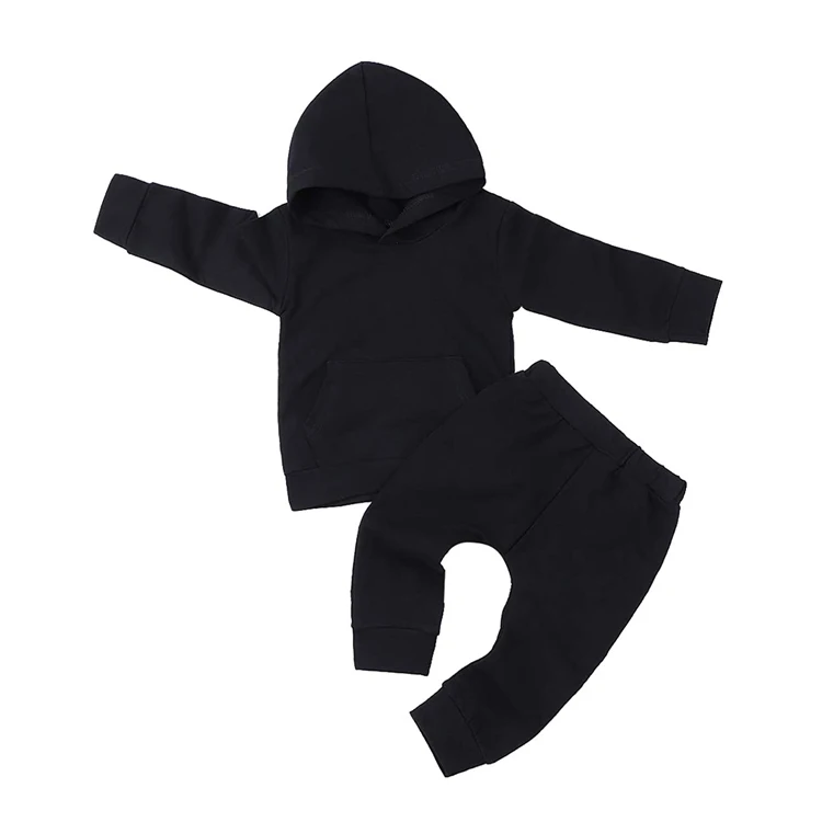 plain black moletom com capuz kids