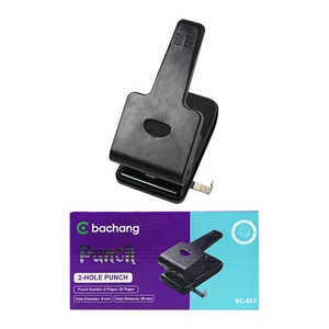 2-Hole Paper Punching Machine for Plastic Scale Hole Puncher for Paper and Plastic Materials