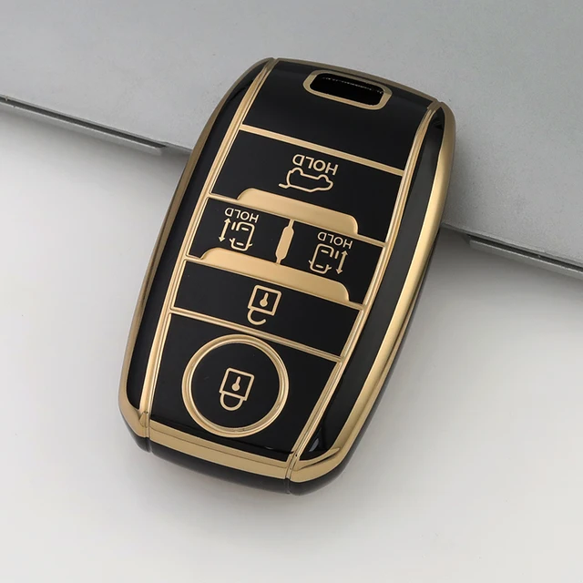 Key Cover Compatible with Kia ,5 Button Car Key Smart Key case,Soft TPU Car Key Fob Holder Protector Case