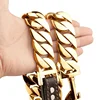 Gold dog leash 32mm