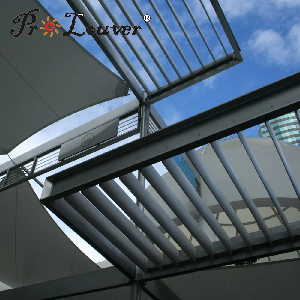 Horizontal Fixed sun louver Architectural Aerofoil profile aluminum louver for window sunshade