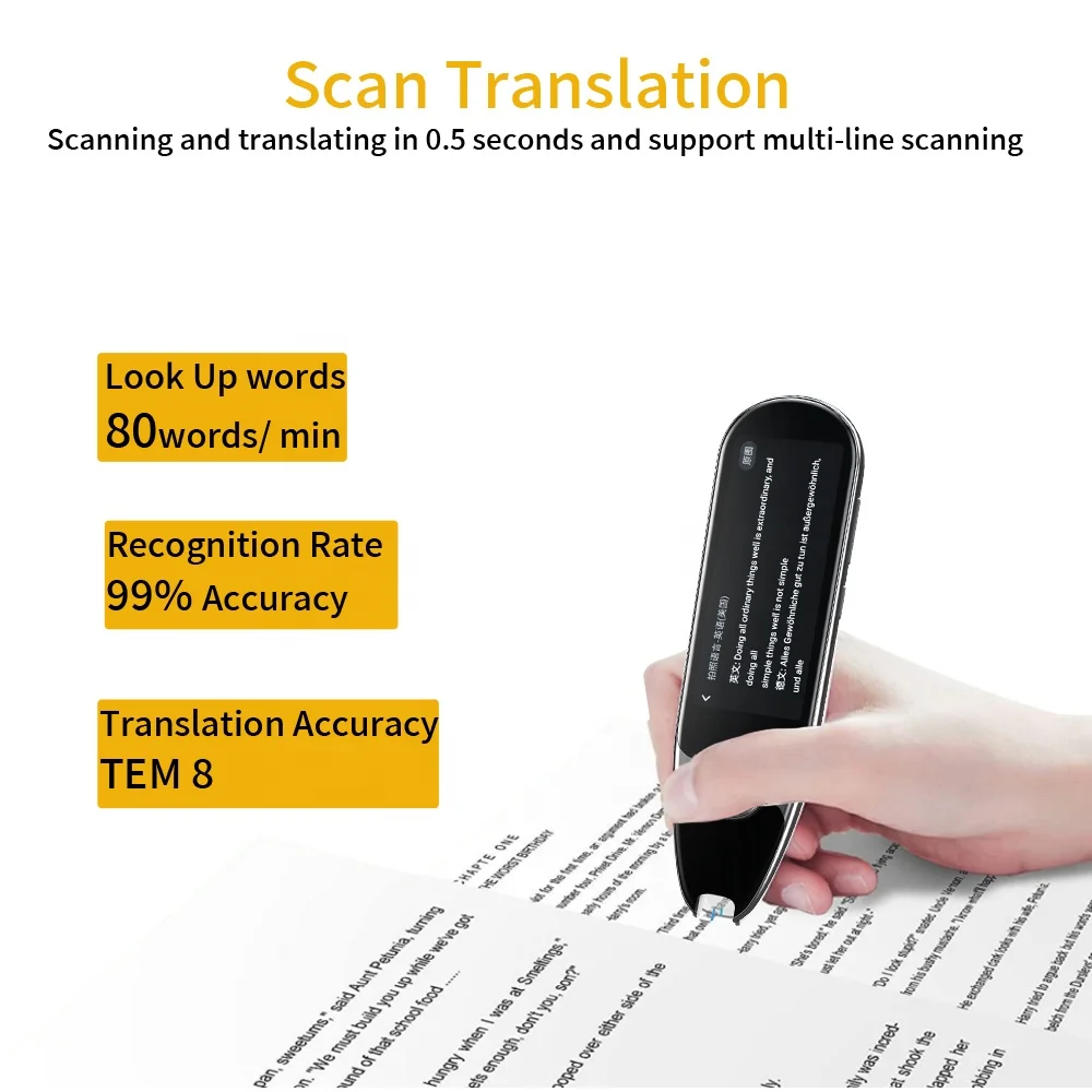 VORMOR X7 Intelligent AI Voice Translator Device Portable Pocket Voice Translator Wifi Global Multinational Language Translator