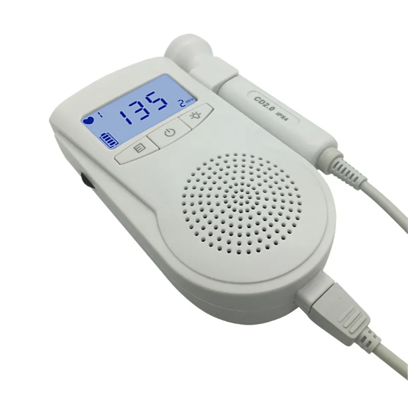 2.0 Detachable CE Baby Heartbeat Monitor Portable Ultrasound Heart Rate Dopler Pocket Fetal Doppler for Home