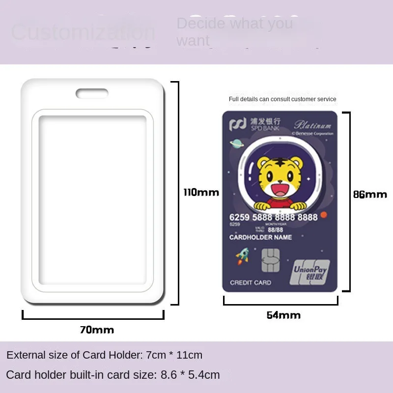 For Harry Potter PVC Student Card Holder for Meal Campus Bus Cards Creative Design