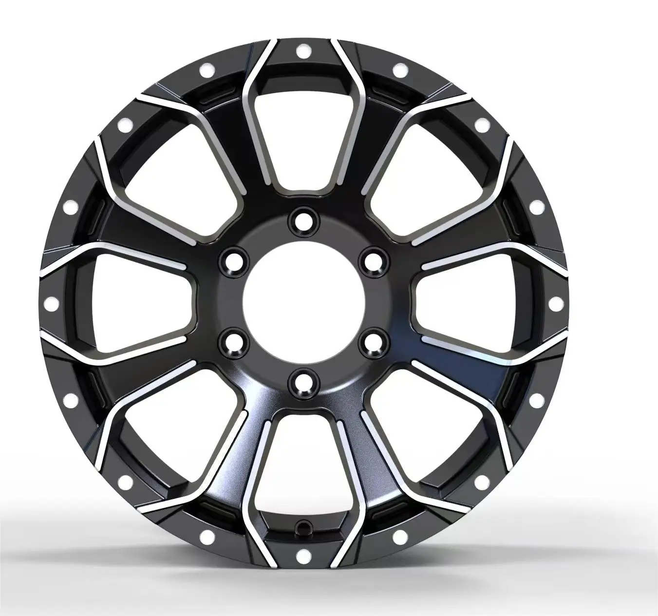 DX407 16x8J 6x139.7 Jant Offroad Araç Tekerleği, Hyper Siyah
