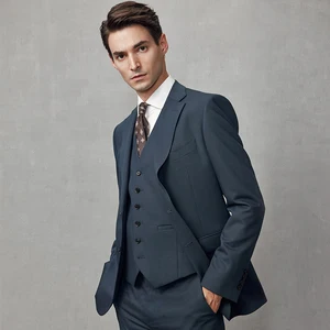 High Quality Formal Wedding Suit Business 2 Pieces Mens Suits Jacket Luxury Tailoring Single Breasted Dress Suit for Men