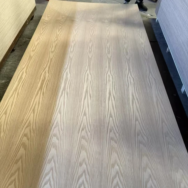 MDF Nature Wood Veneer Faced Birch Oak Ash Laminated 1220X2440mm Sheet MDF
