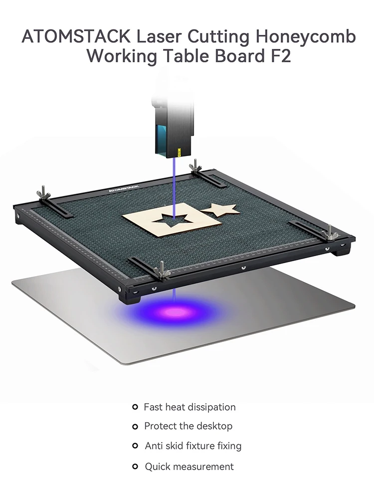 Atomstack 400x400x30mm Diode Laser Cutting Engraving Machine F2