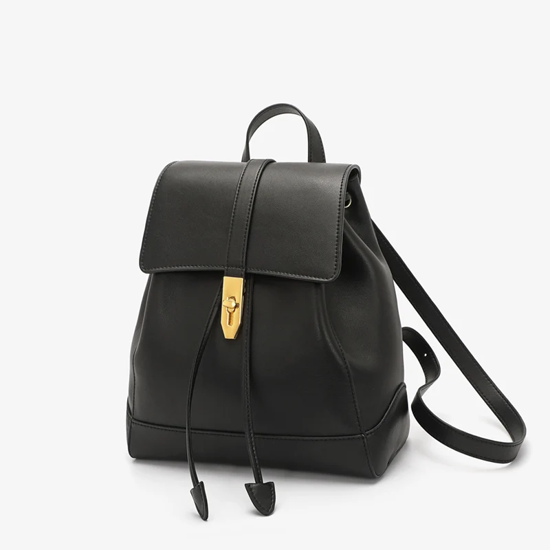 Customize Latest Design Hot Sale Female Backpack for Women Leather Back Pack British Style Design School Bag Leather Backpack