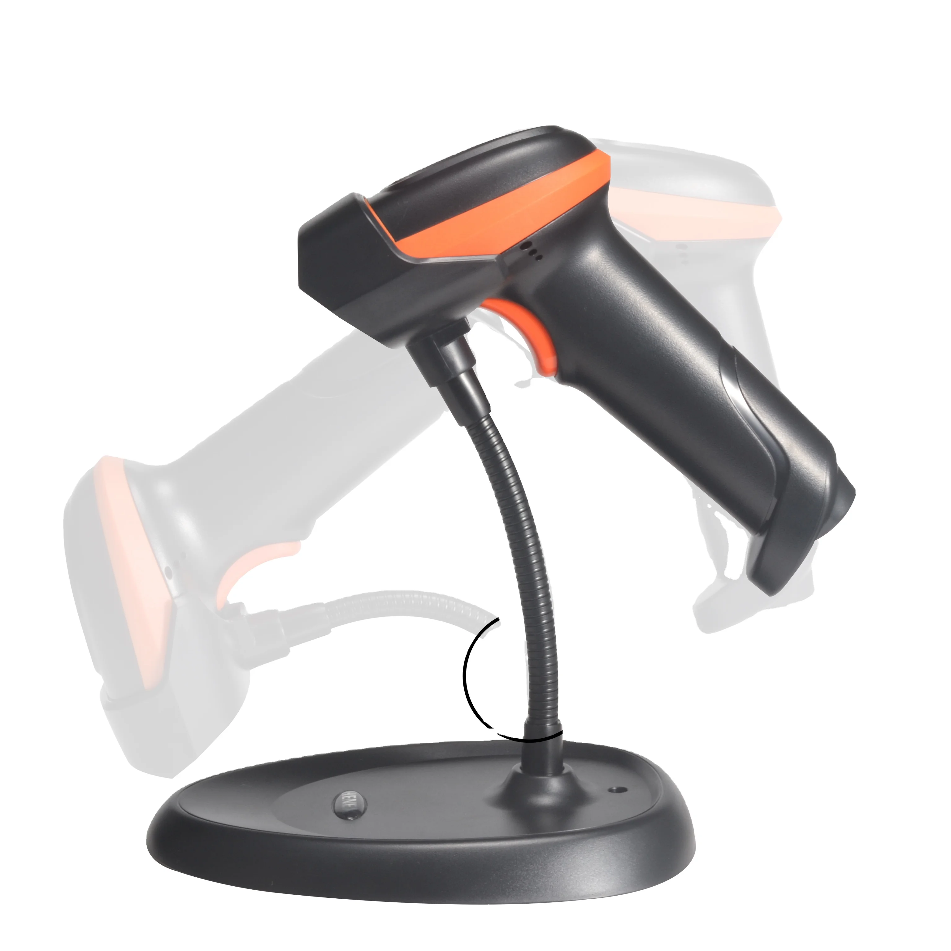 Henex OEM Supermarket 2D Wired Handheld Barcode Scanner with Stand USB Interface Cheap Price in Stock