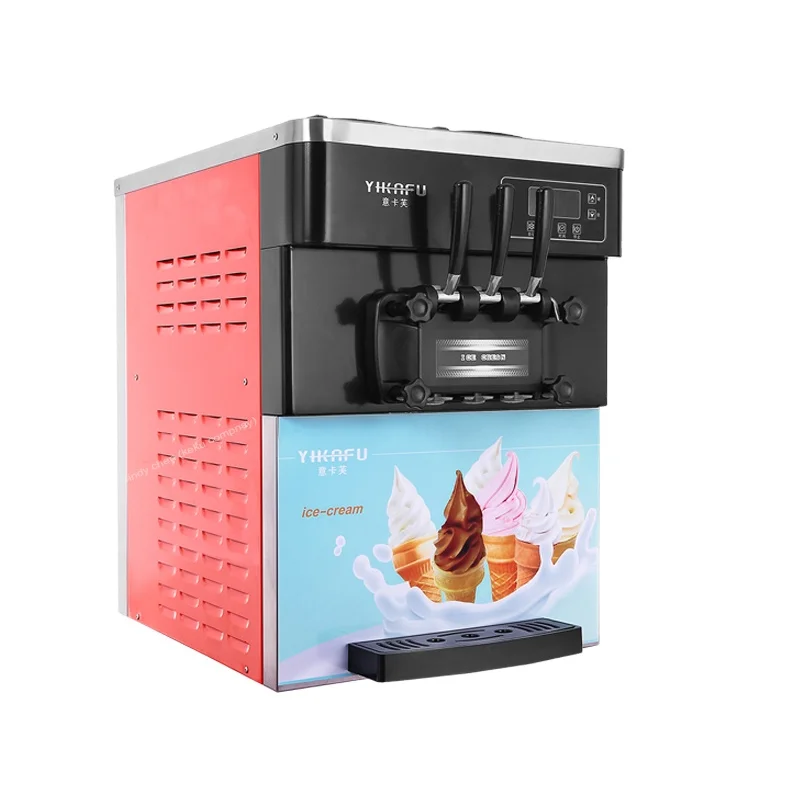 Customized Design  Different Color Counter Top Ice Cream Machine Small