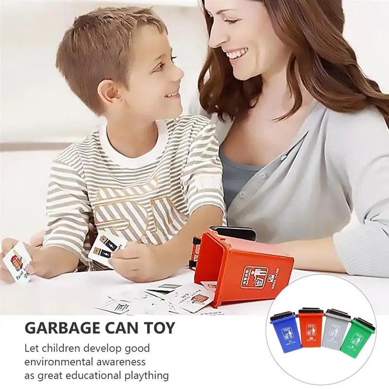 Garbage Toy Can Trash Vehicles Mini Kids Bin Classification Canstruck Push Arbage Children Trashcan Toddlersrecycle Set