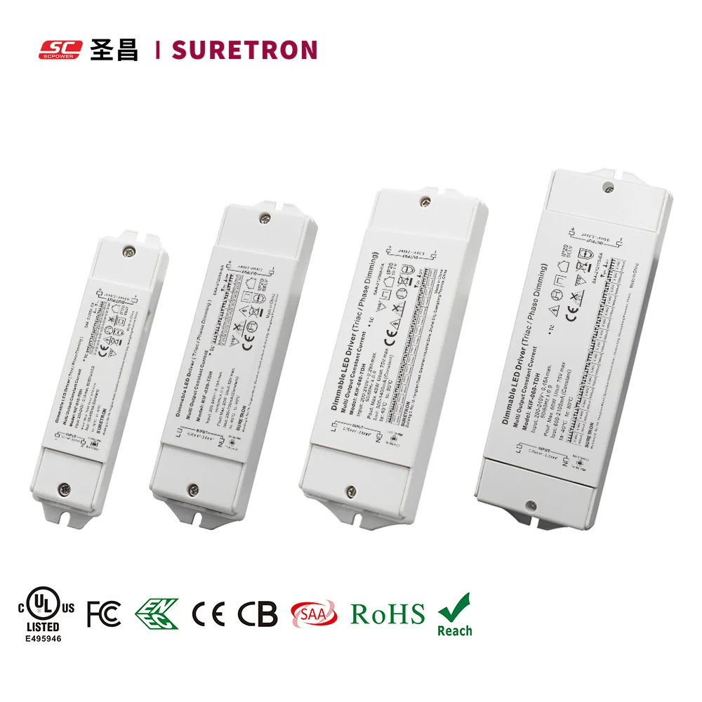 Triac Dimmable Led Down Light Driver 120v Ac 9w 40w 60w 300ma 3v 42v 65v Dc Triac Dimming Constant Current Led Driver