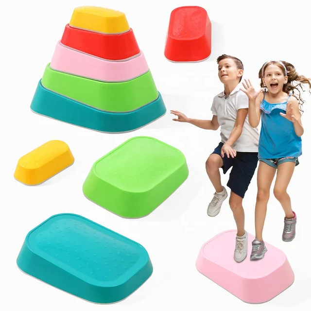 New Balance Stepping Stones  Non-Slip Plastic Balance River Stones for Kids