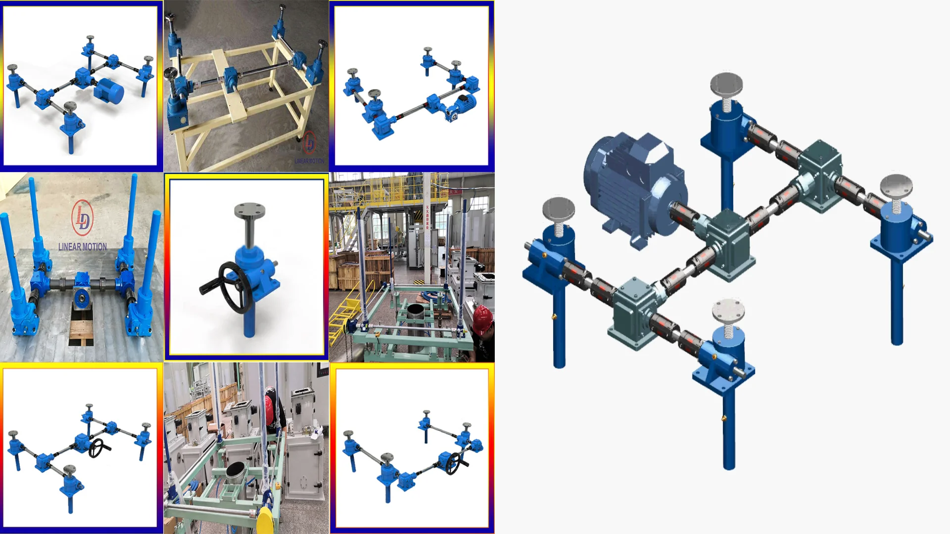 Worm Gear Screw Jacks Gearbox For Platform Or Table Lift Worm Gear