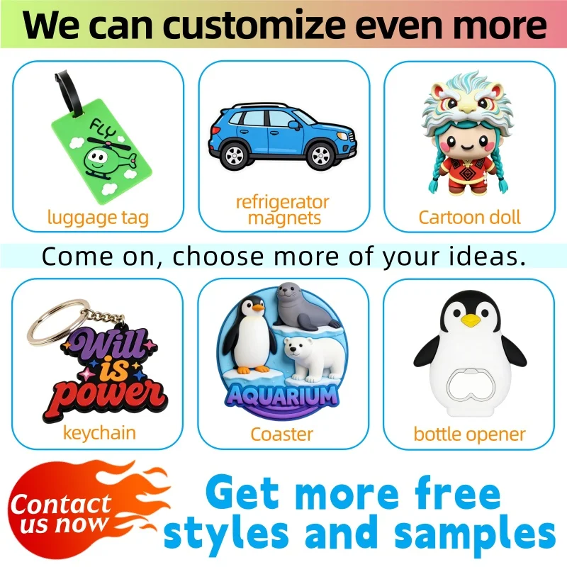 Customizable Soft PVC Waterproof Lightweight Hard-Wearing Fashion Key Chains Personalized 3D Logo Business Personal Gift_voghion.com