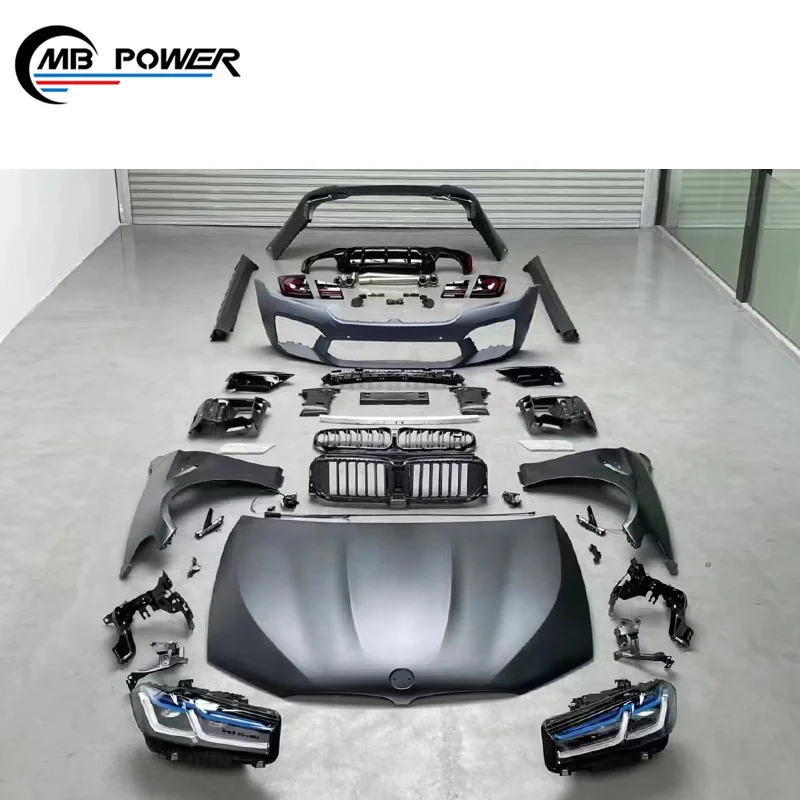 2018-2020Y 5 Series G30 to 2021Y M5 LCI Body Kits G30 Old to New Car Bumpers Headlight Taillight G30 M5 Facelift Auto Parts