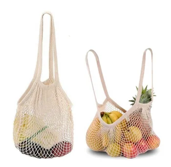 Sopurrrdy Hot Sales Recyclable Natural Friendly Recyclable for Grocery Cotton Mesh Shopping Fruit Bag