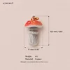 Long Red Mushroom  Charm