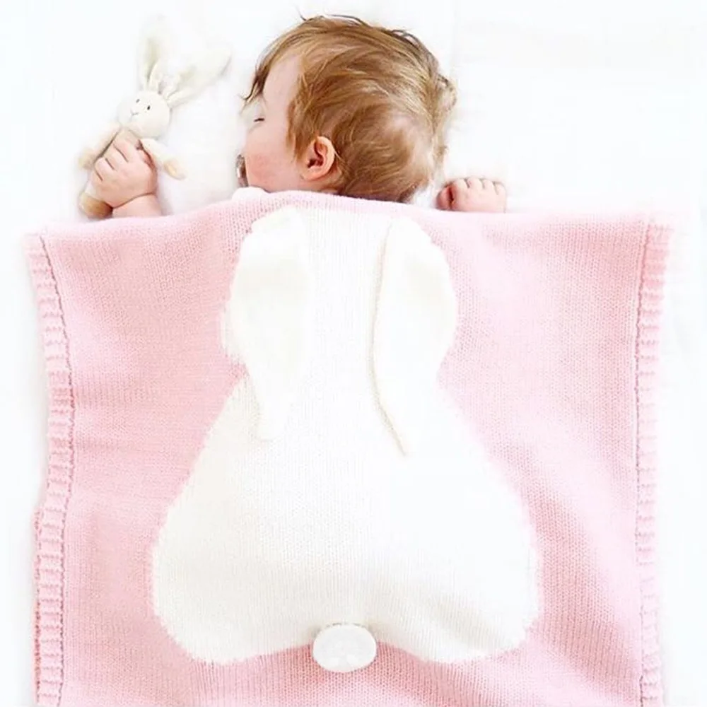 Anti Pilling Soft Warm Cute Kids Security Rabbit Pattern Bunny Ear Baby Blanket Buy Bunny Blanket