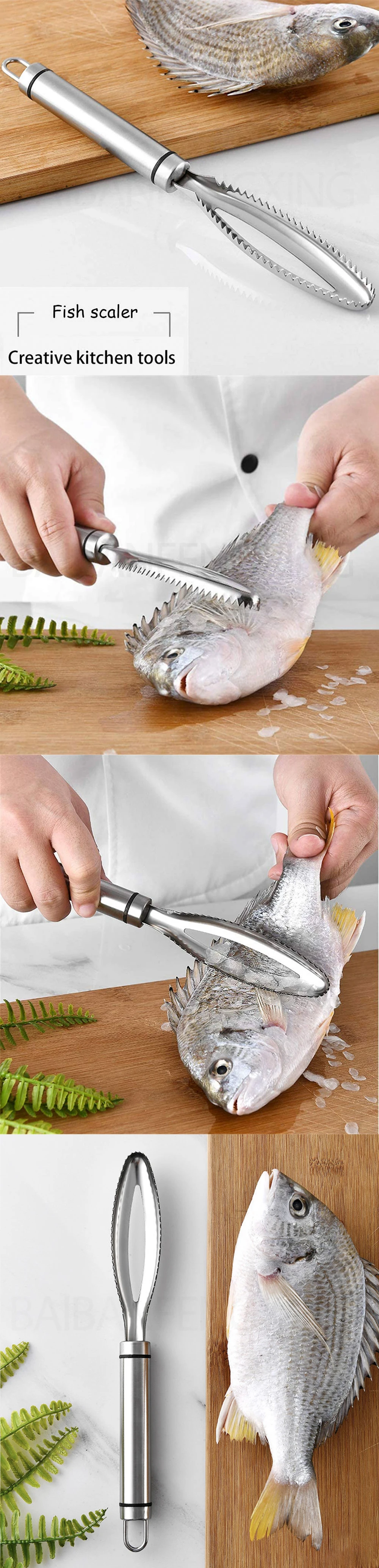 Kitchen Items Cleaning Fish Skin Graters Scraping Scales Slicer Set