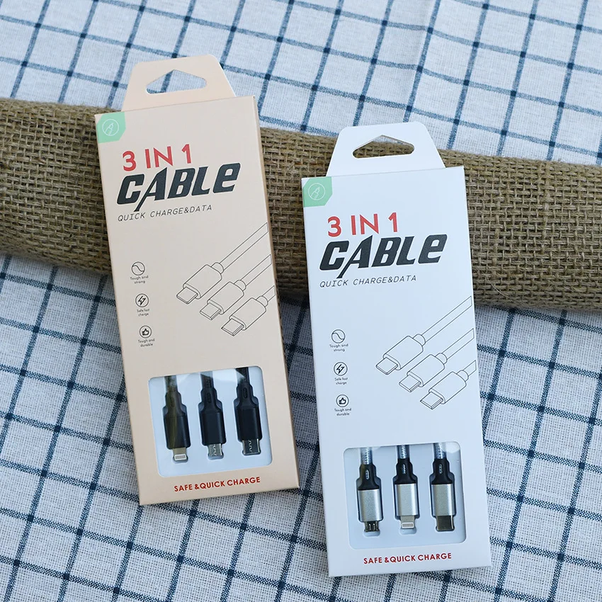 Phone Accessories Hanging Data Cable Work Home Packing Box Packaging for Electronic Products