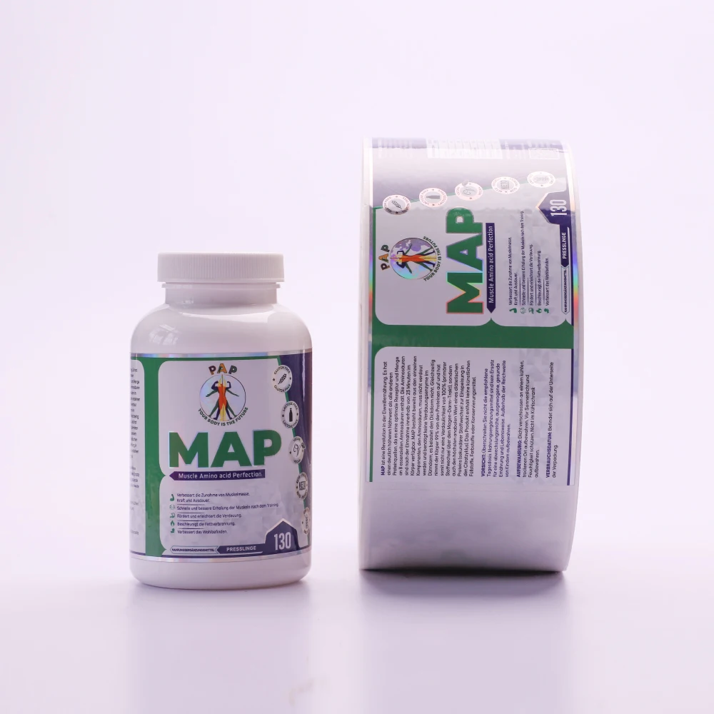 Adhesive Custom Printing Medical Injectable Bottle Stickers Packaging Steroid 10ml Vial Labels
