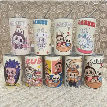 Kawaii 20oz Insulated Water Cup Cute Cartoon 3d Print Insulated Ice Cup Stainless Steel Cartoon Portable Water Bottle