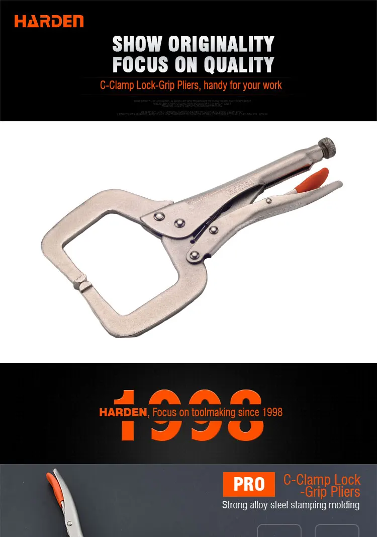 Multi Functional Professional Alloy Steel C-Clamp Lock Grip Plier
