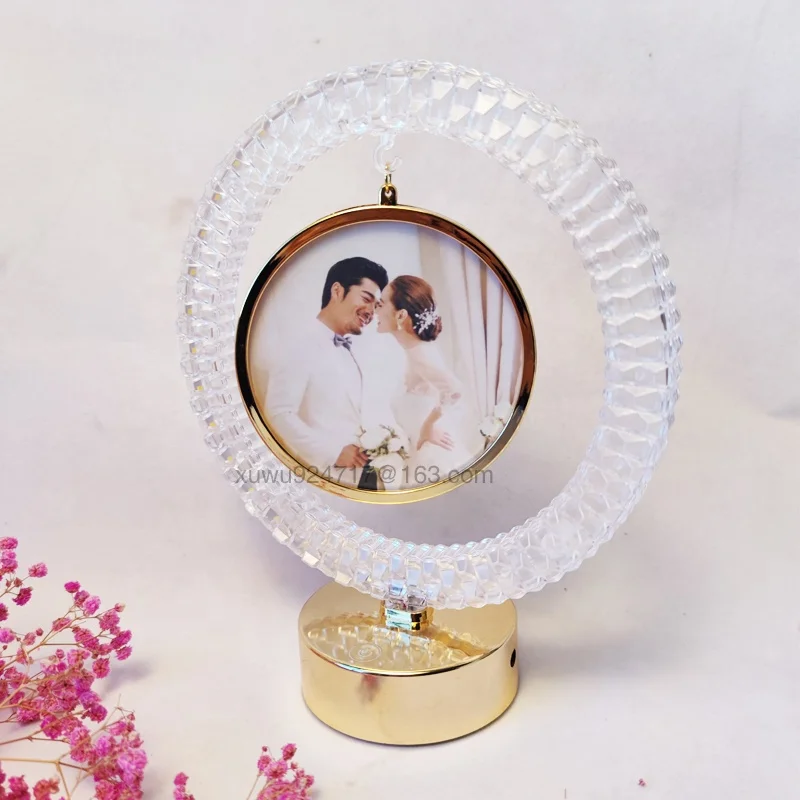 Goog Quality LED Photo Frame 2023 New LED Photo Frame Sublimation Blanks Birthday Wedding Gift Customized Photo Frame