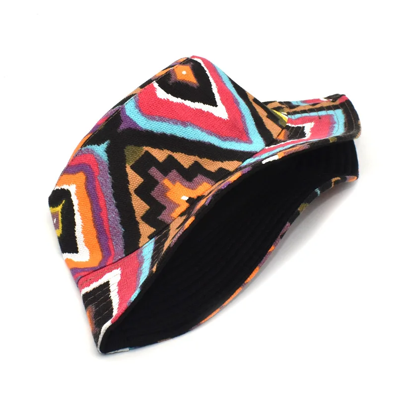 printing reversible fisherman hat leisure basin hat men women outdoor sun hat