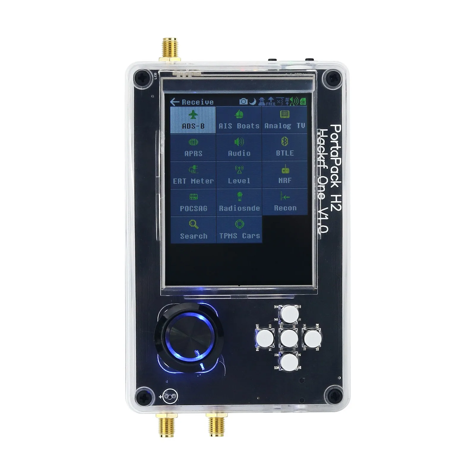 Hackrf One R9 V2.0.0 with Upgraded Portapack H2 & Antennas
