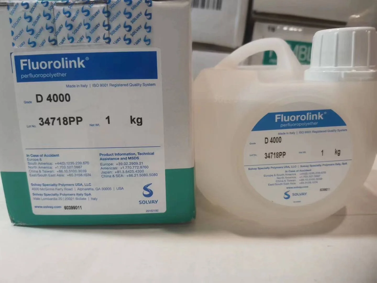 Solvay Fluorolink D4000 PFPE Oil AF Raw Materials