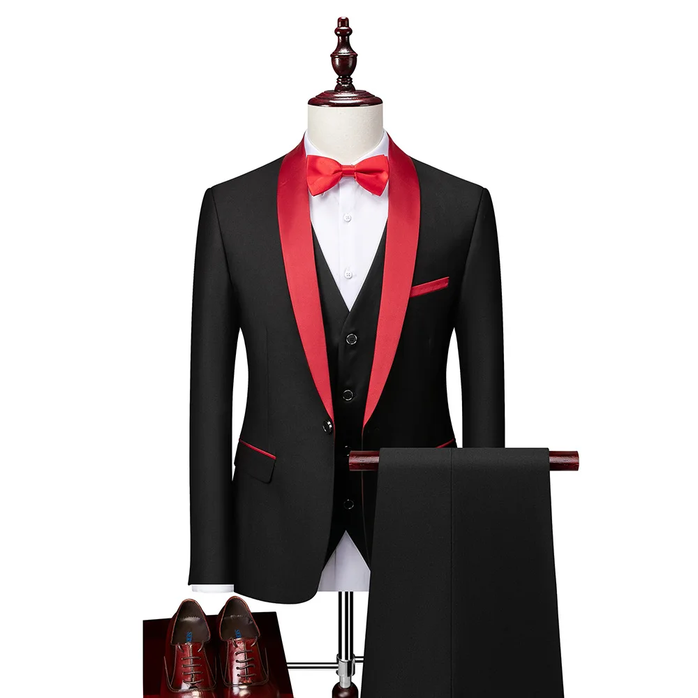 Suit Suits Men's Self-cultivation Business Casual Professional Formal Wear Groom Best Man Wedding Dress Work Wear Men's Small Suit