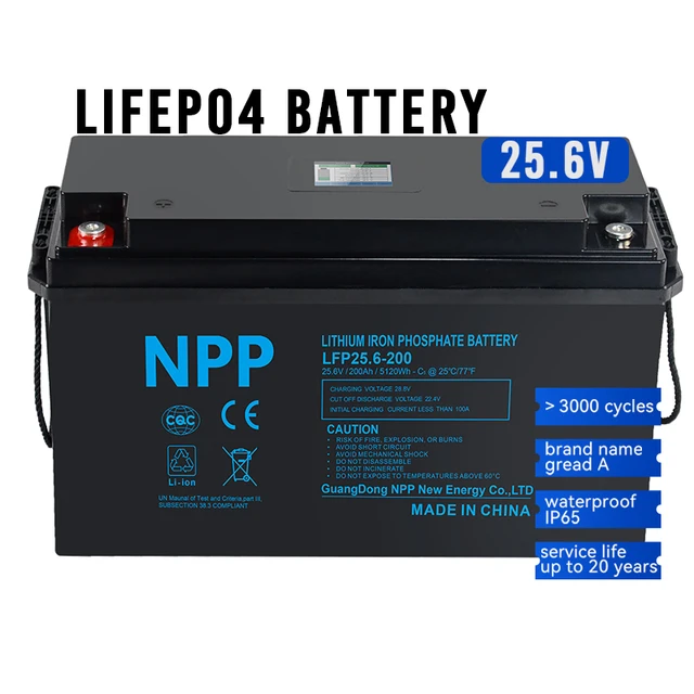 Lifepo4 Battery Rv Golf Cart Home Energy Storage System 12V 24V Batteries Solar Lifepo4 Lithium Battery Cell Pack