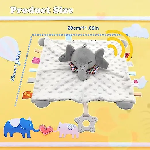 Baby Comforters Blanket Stuffed Toy Soft Comforter With Teether