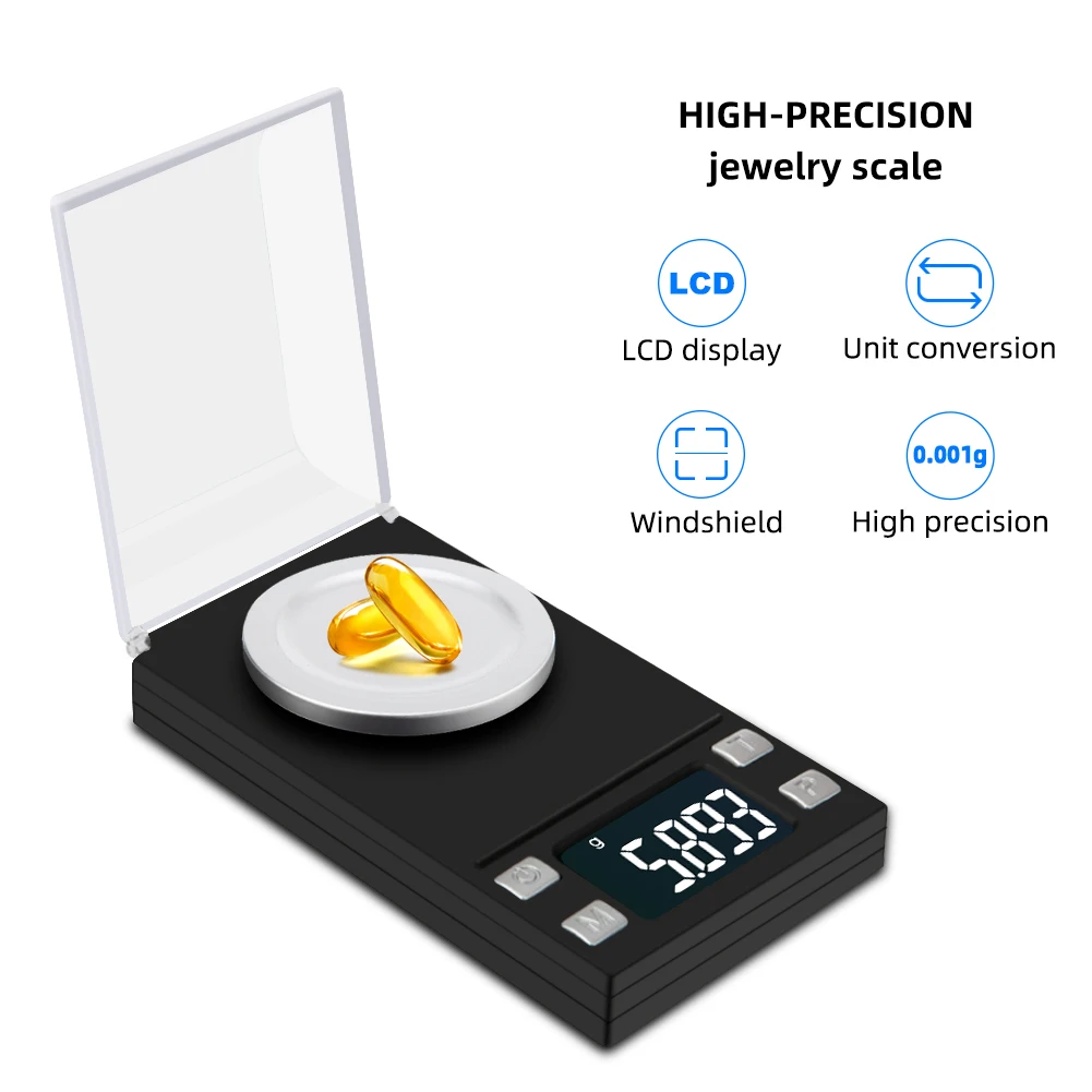 Digital Milligram Scale 100g x 0.001g Reloading High Precision